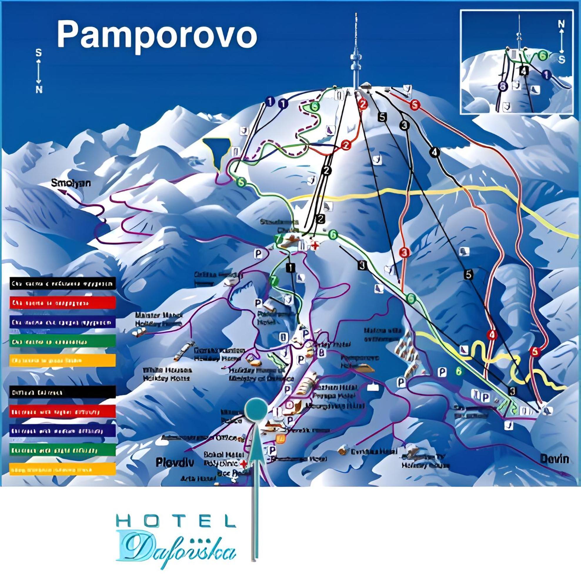 Dafovska Hotel Pamporovo Eksteriør bilde